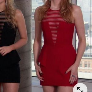 NWT mason Red Peplum Dress size 6